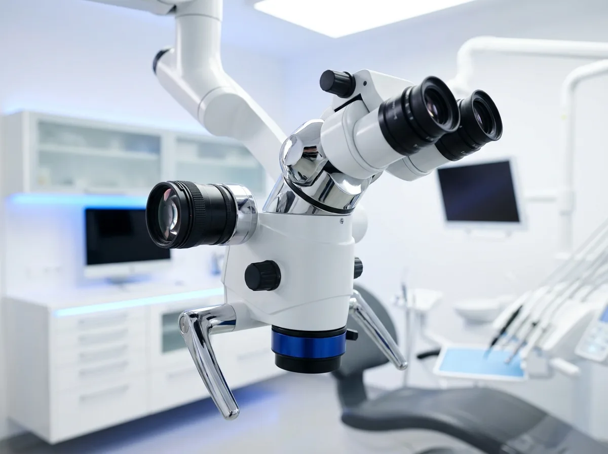 Dental microscope used for surgical endodontics and apicoectomy