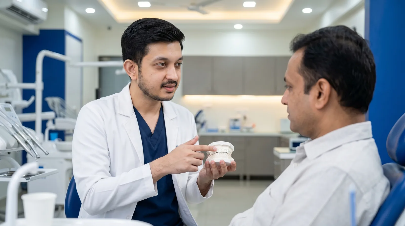 Microsurgical access through the gum tissue