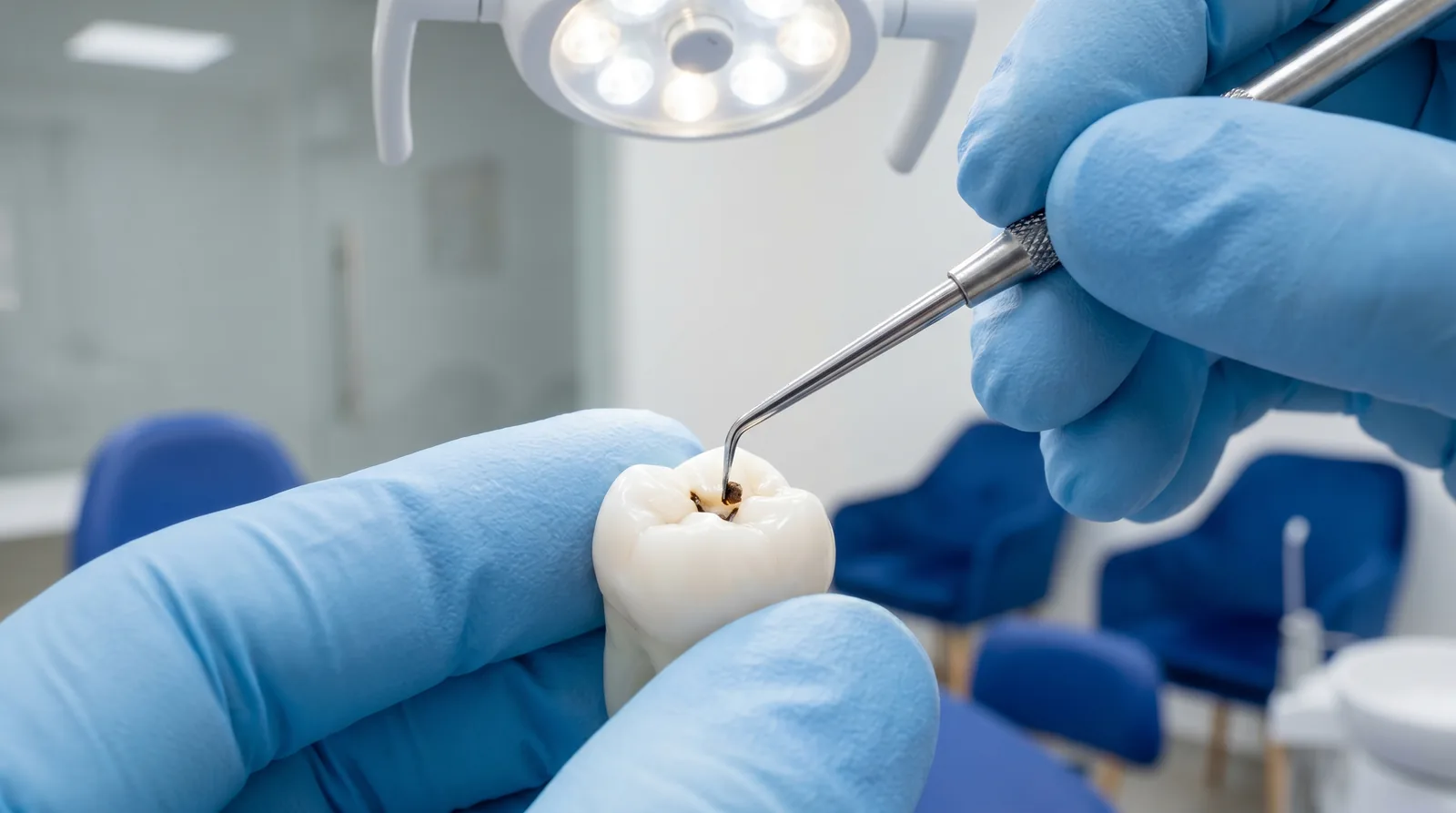 Micro-preparation removing only decayed tooth structure
