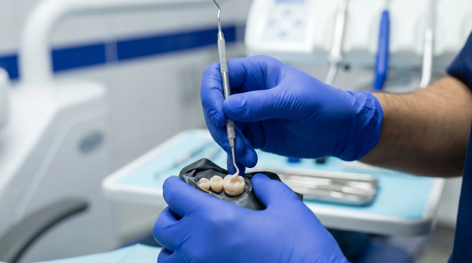 Biomimetic composite layering to restore natural tooth strength