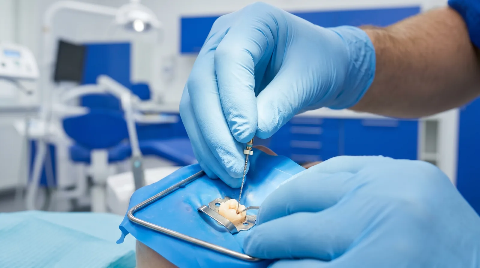 Painless removal of infected pulp tissue